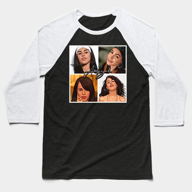 Aaliyah - 1 In A Million Baseball T-Shirt by M.I.M.P.